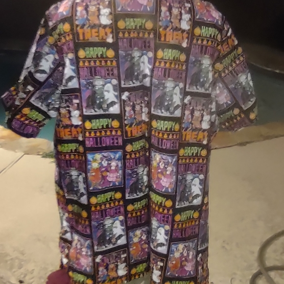 Halloween scrub top vintage New Old stock 1Xlarge - Picture 3 of 12